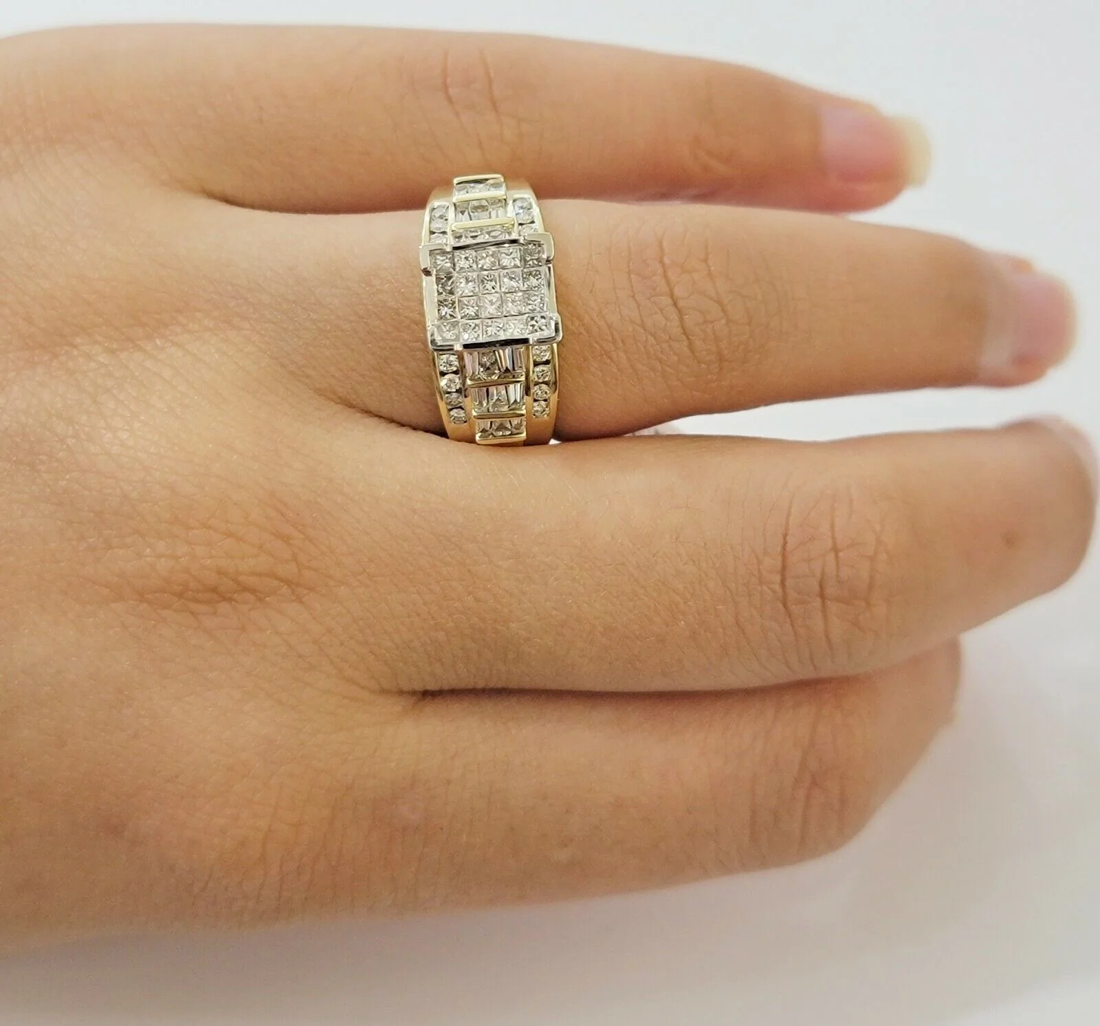 Real 14k Yellow Gold Diamond Ring 1 CT Diamond Ladies Women, Wedding Engagement Ring Sizes 6,7,8,9,10,11 & 12 - Image 7