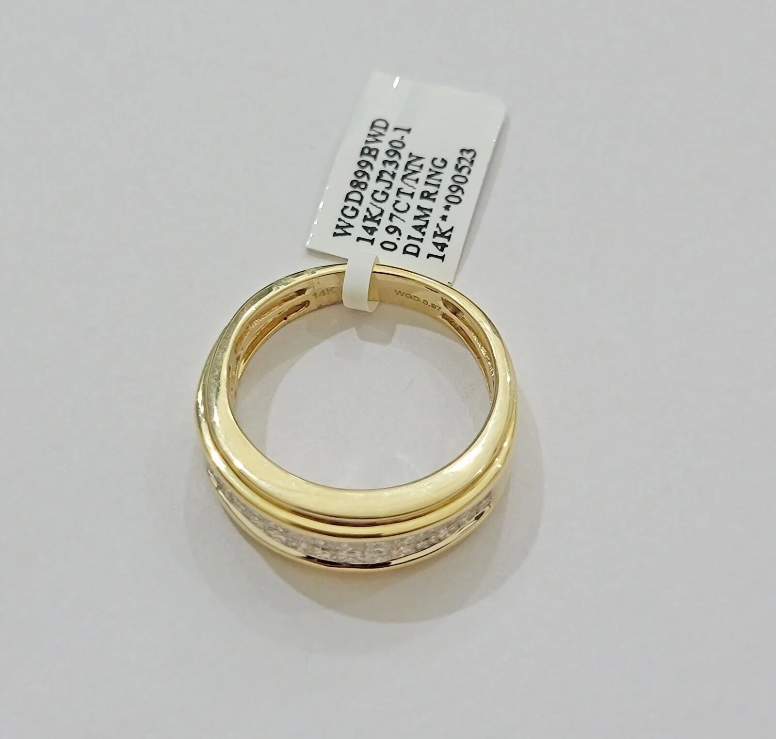 Real 14k Yellow gold Diamond Ring Mens Engagement Wedding Band 0.95 CT Natural D - Image 5