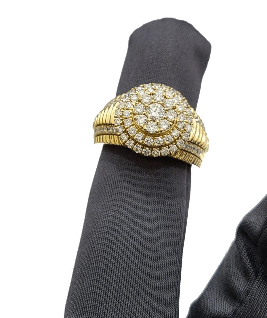 Real 14k Yellow Gold Diamond Ring White Genuine 2.12CT Diamonds 14kt Size 10 - Image 7