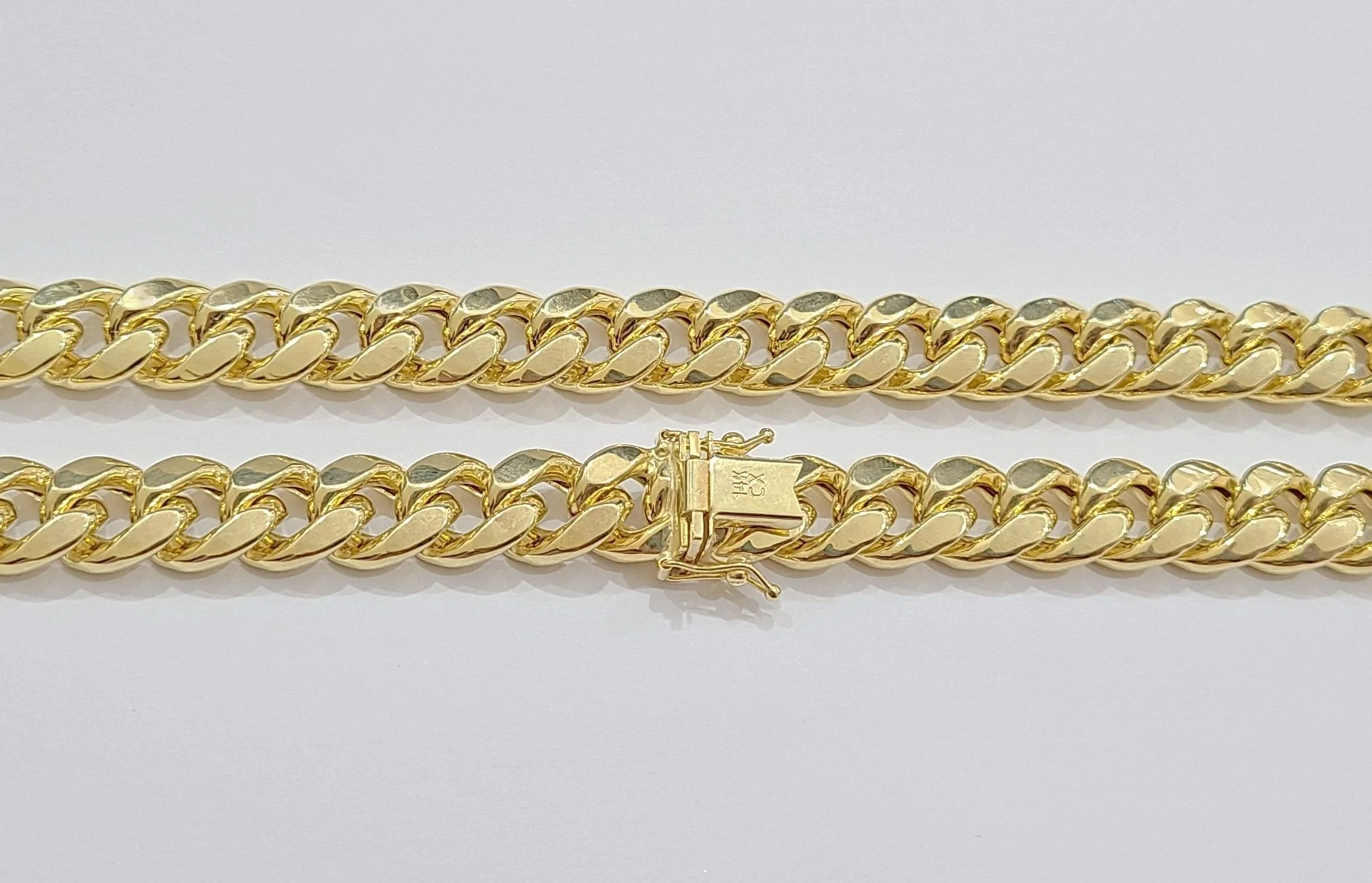 Real 14k Yellow Gold Miami Cuban Link Chain 10mm 24" Necklace Box Lock For Men - Image 18
