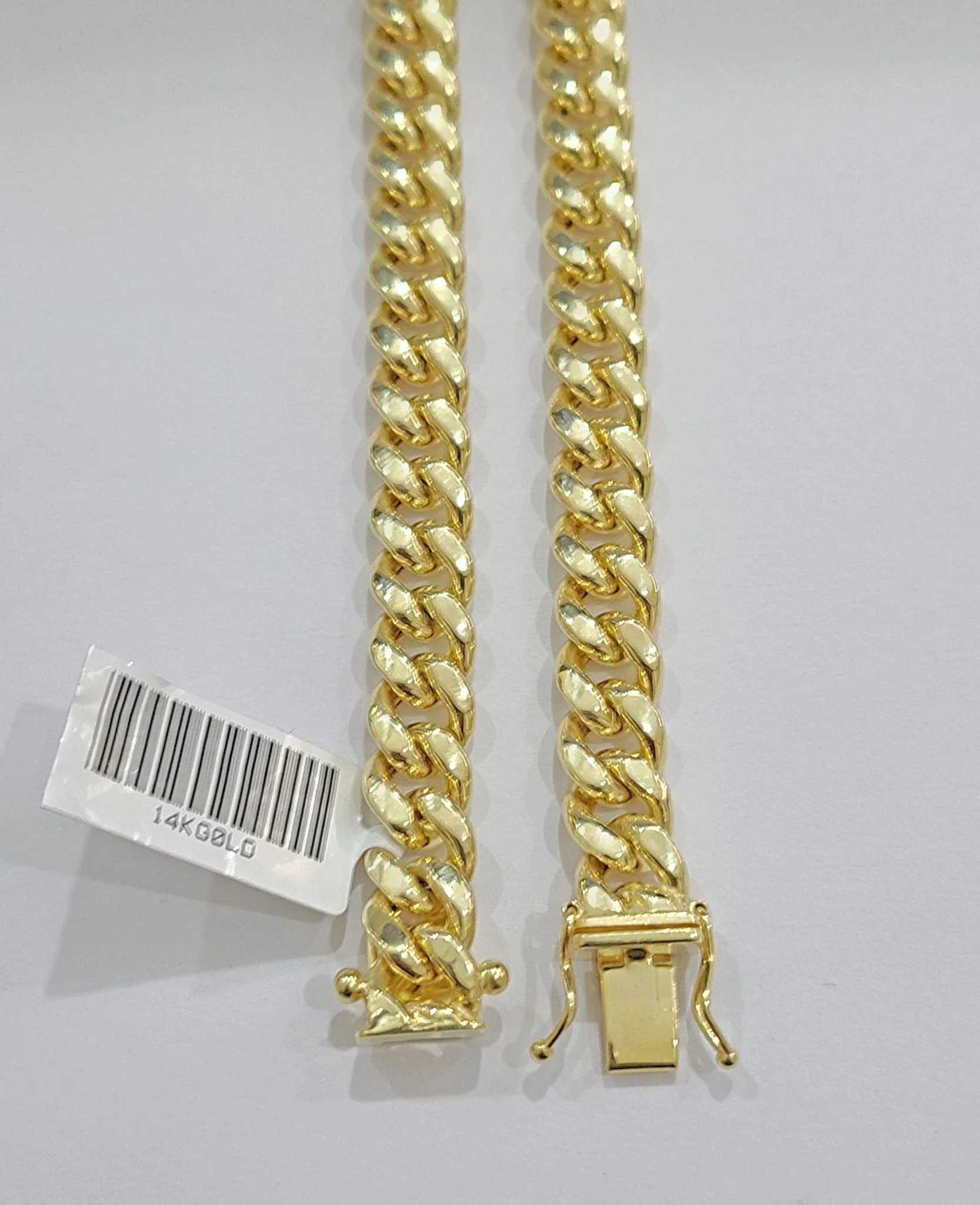 Real 14k Yellow Gold Miami Cuban Link Chain 10mm 24" Necklace Box Lock For Men - Image 22