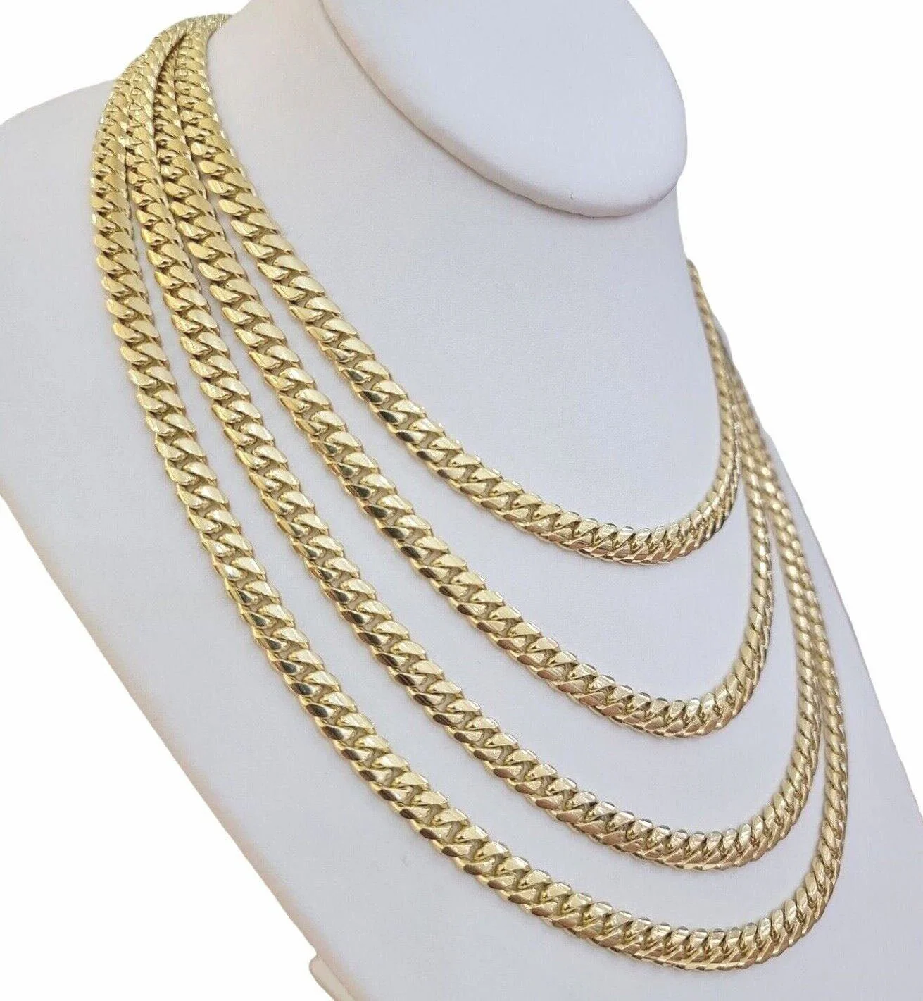 Real 14k Yellow Gold Miami Cuban Link Chain 6mm 30" Necklace Box Lock Men's - Image 4