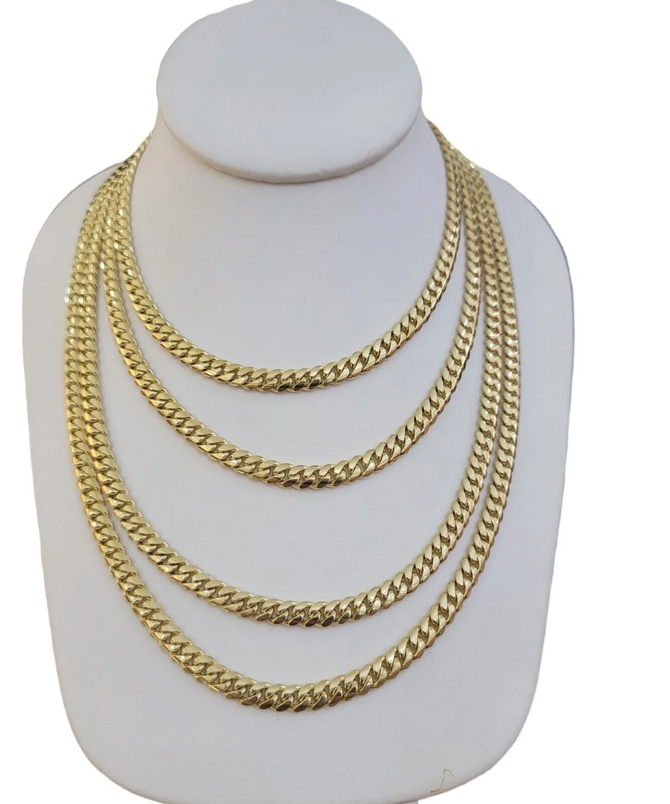 Real 14k Yellow Gold Miami Cuban Link Chain Necklace 6mm 20"- 30" 14kt SOLID - Image 5