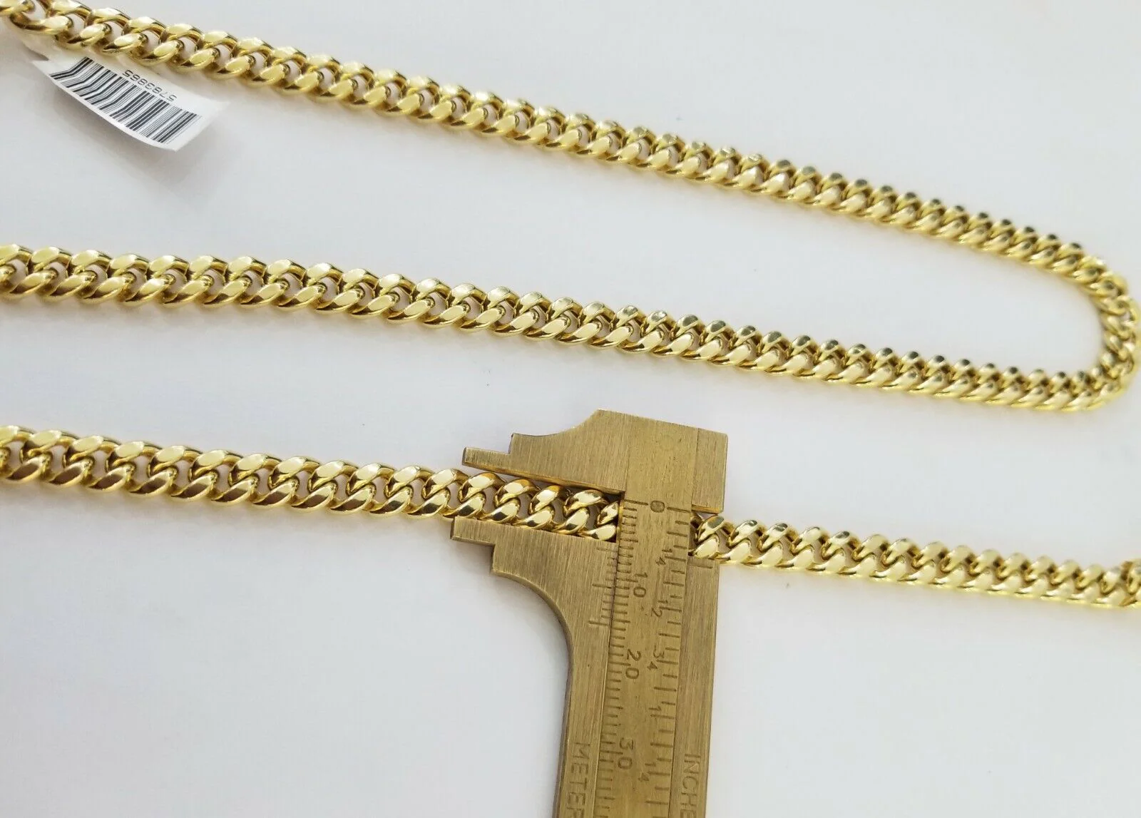 Real 14K Yellow Gold Miami Cuban Link Chain Necklace 7.2mm 22inch 14kt Box Lock - Image 5
