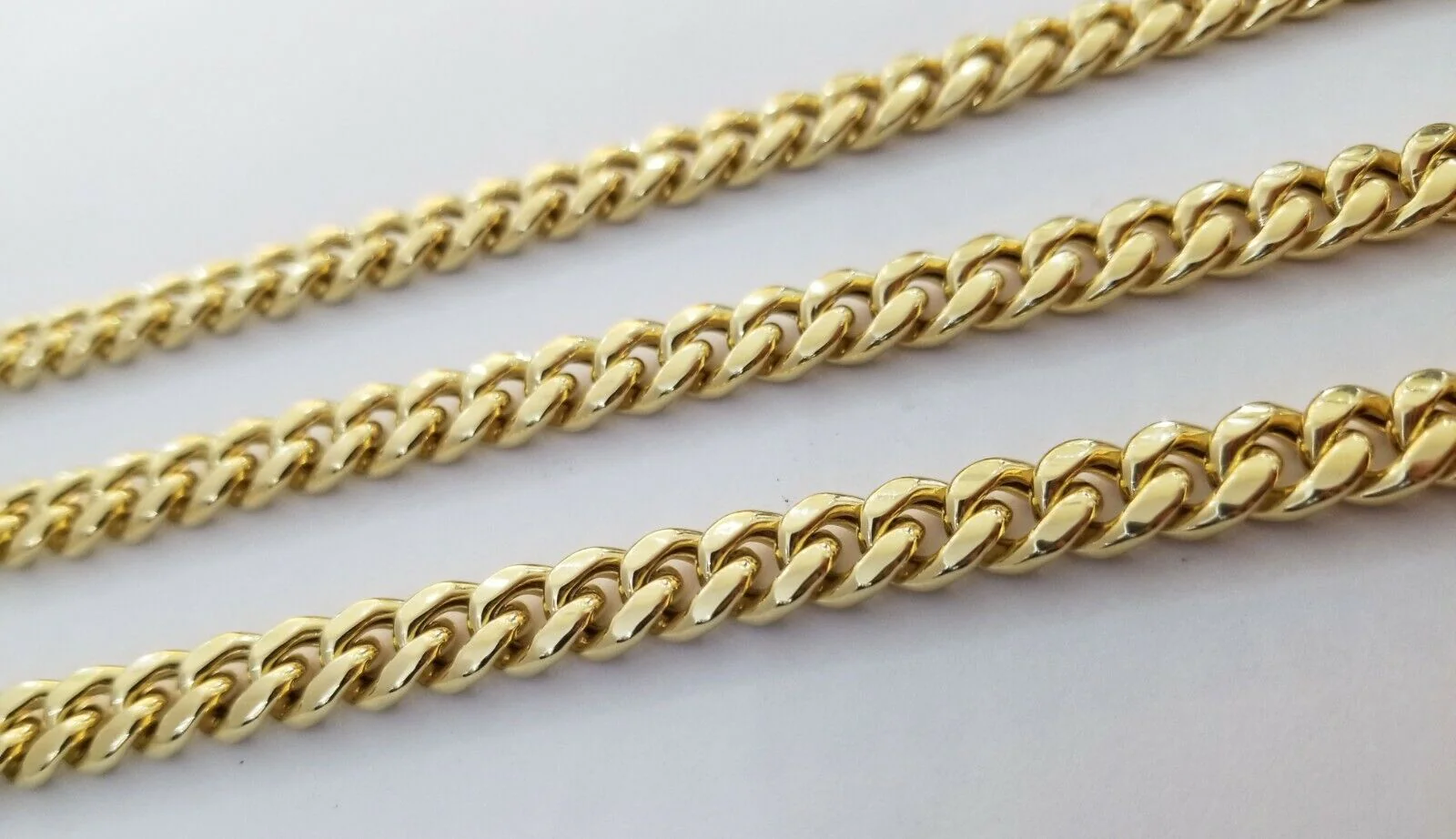 Real 14K Yellow Gold Miami Cuban Link Necklace Chain 8mm box Lock 22" - Image 6