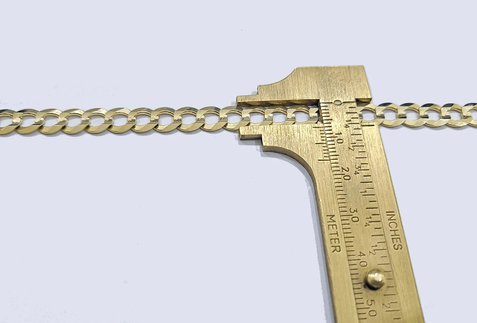 Real 14k Yellow Gold Necklace Cuban Curb Link Chain 20'' inches 7mm Unisex - Image 4