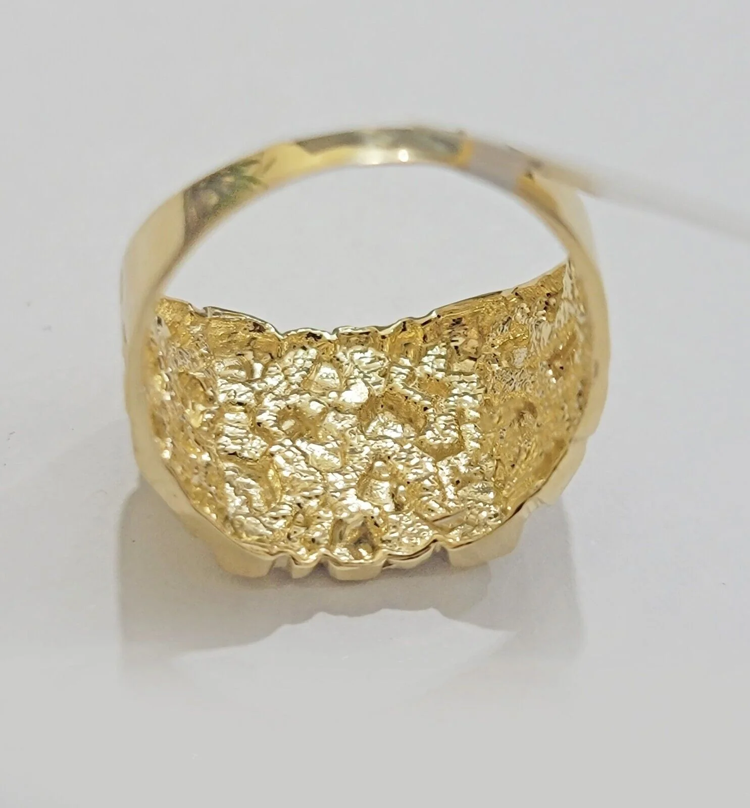 Real 14k Yellow Gold Nugget Ring For Men's size 9 Genuine 14kt casual / Pinky - Image 6