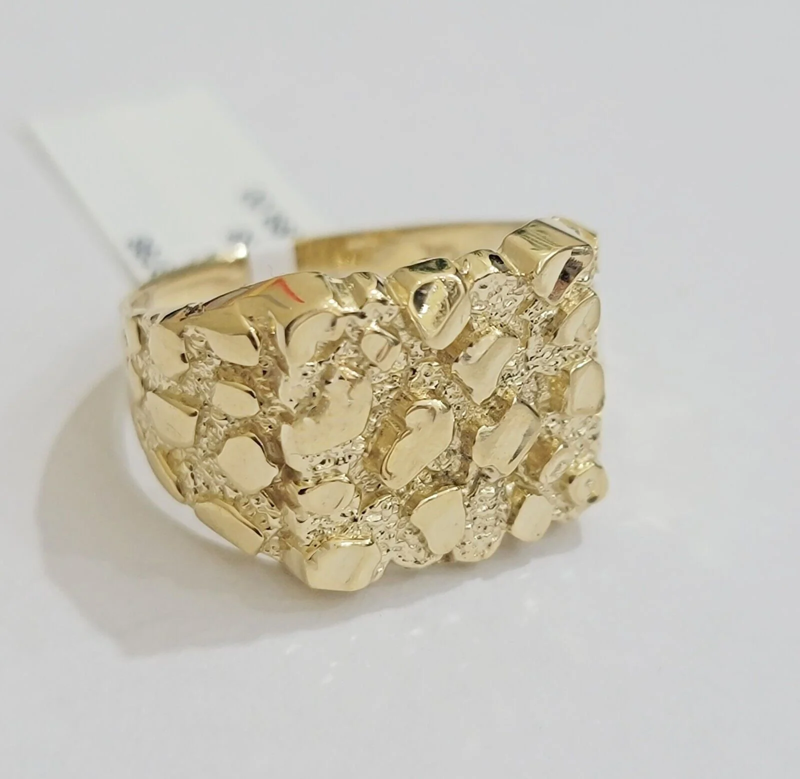 Real 14k Yellow Gold Nugget Ring Solid Mens SZ 9 Genuine 14kt casual/ Pinky SALE - Image 2
