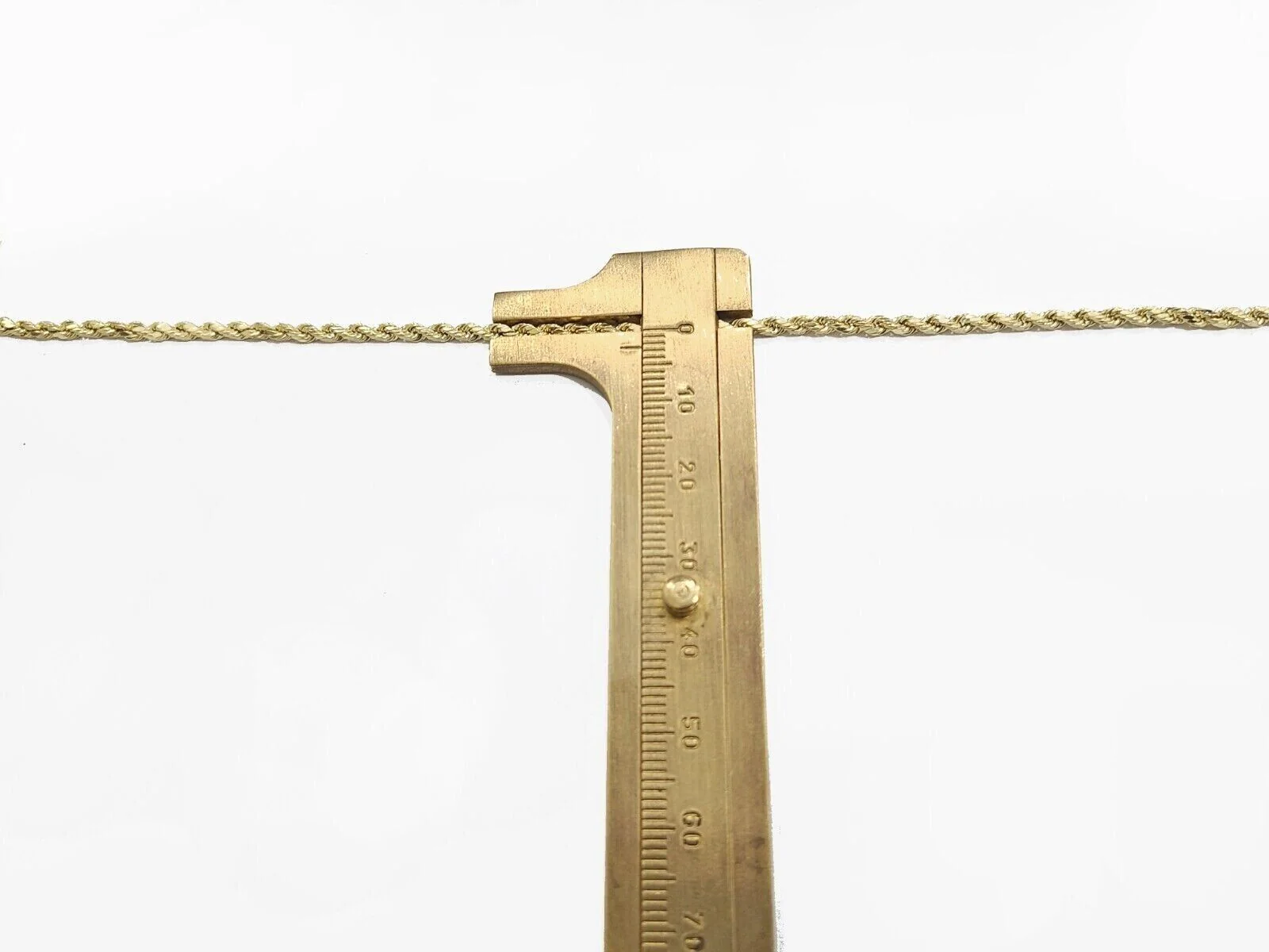 Real 14k Yellow Gold Rope Chain Necklace 2.5mm 18-30 Inch Diamond Cut 14kt - Image 5