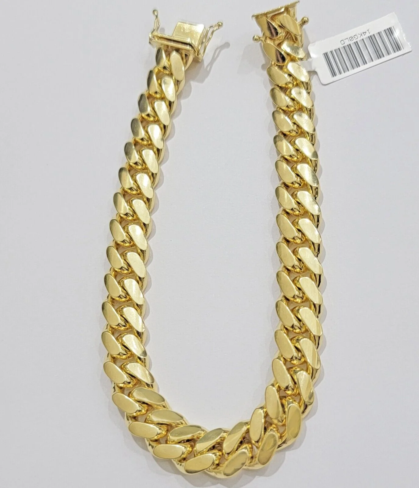 Real 14k Yellow Gold Solid 10mm Bracelet Miami Cuban Link 7.5"  14kt Men Women - Image 3