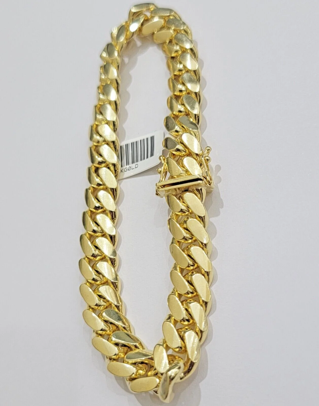 Real 14k Yellow Gold Solid 10mm Bracelet Miami Cuban Link 7.5"  14kt Men Women - Image 4