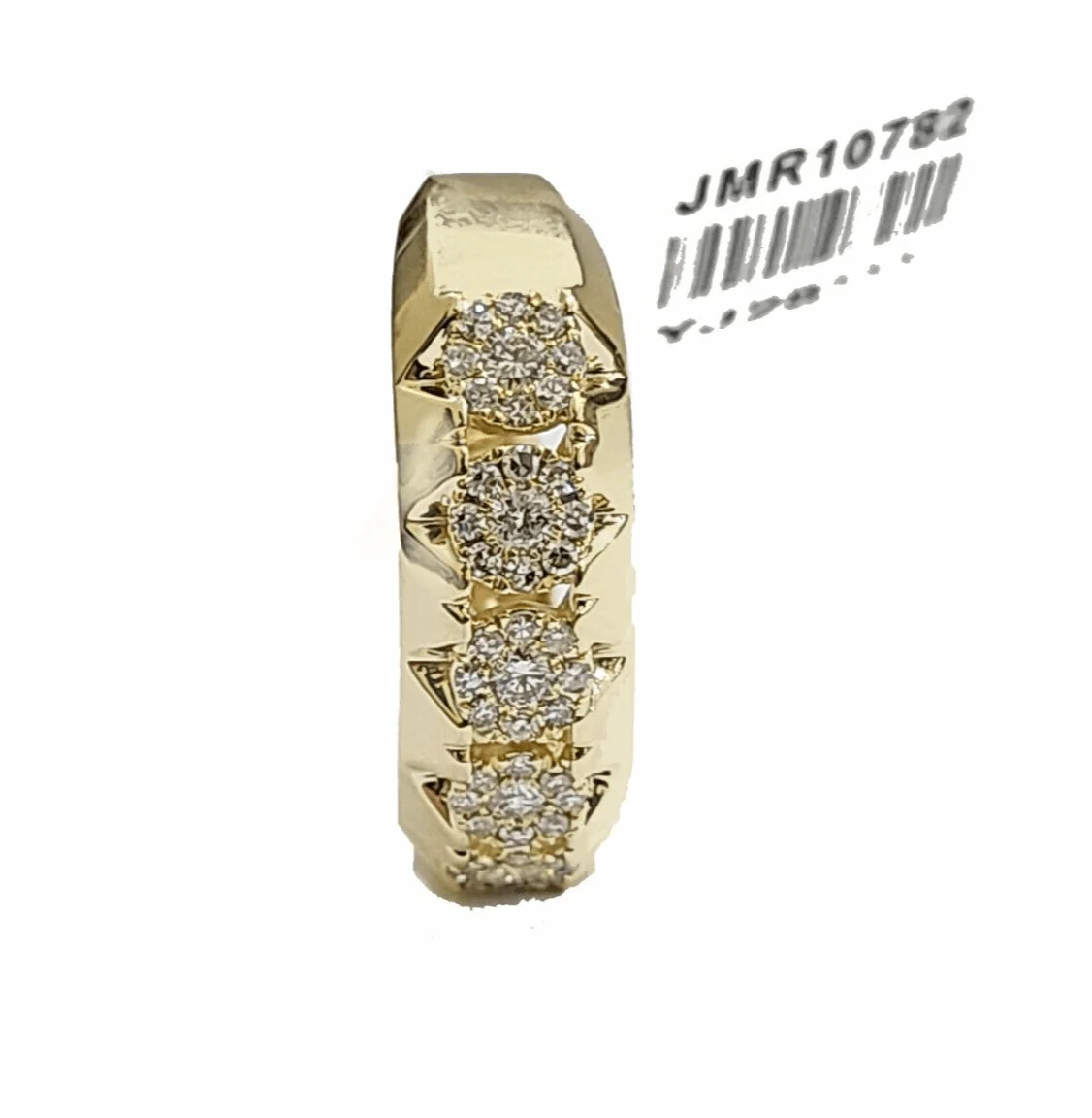 Real Diamond Mens Ring 14k Real Gold Band 14kt Yellow Gold 10" Genuine Diamonds - Image 6