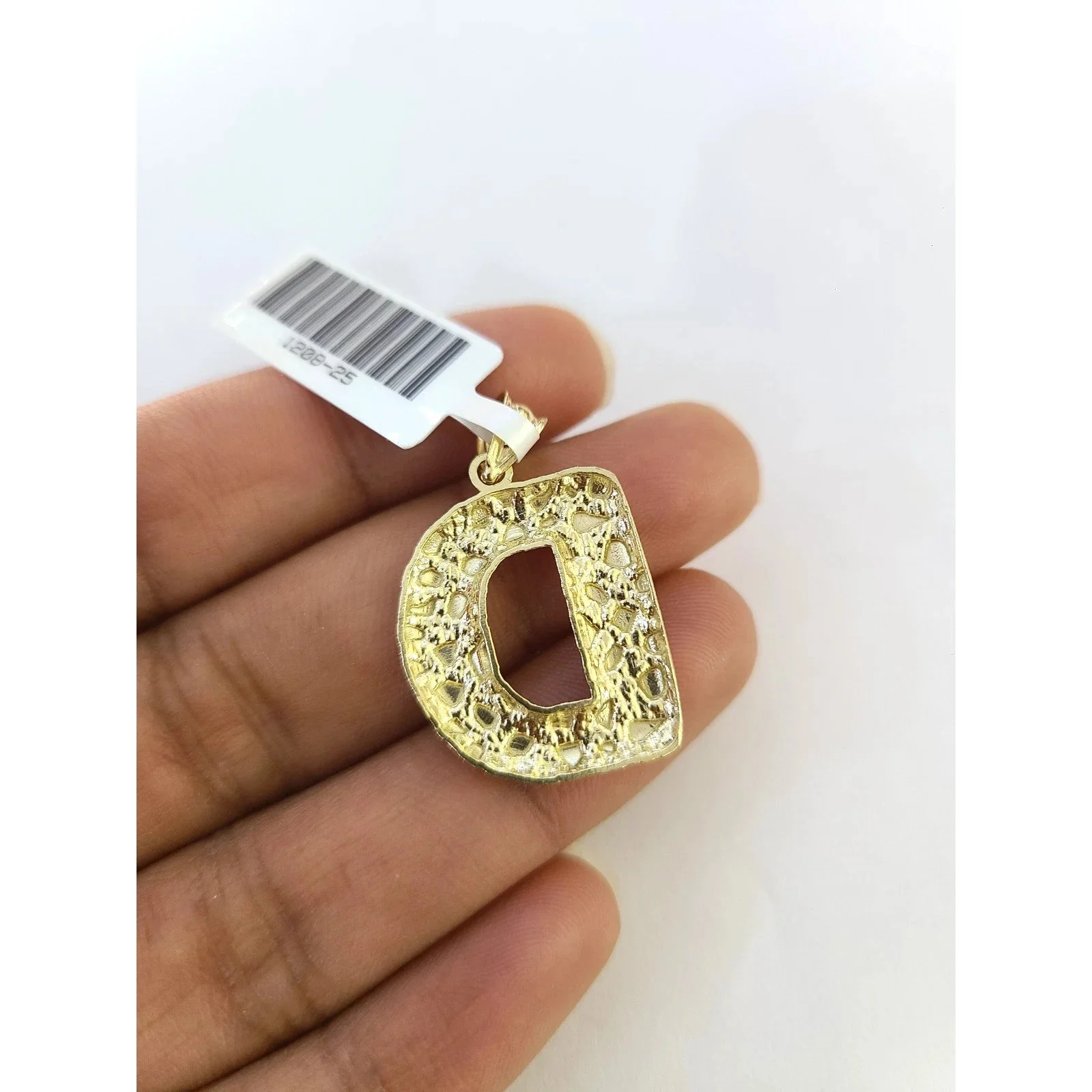 Real Gold 10k Miami Cuban Link Chain 2.5mm Pendant SET D Initial Charm Necklace - Image 7