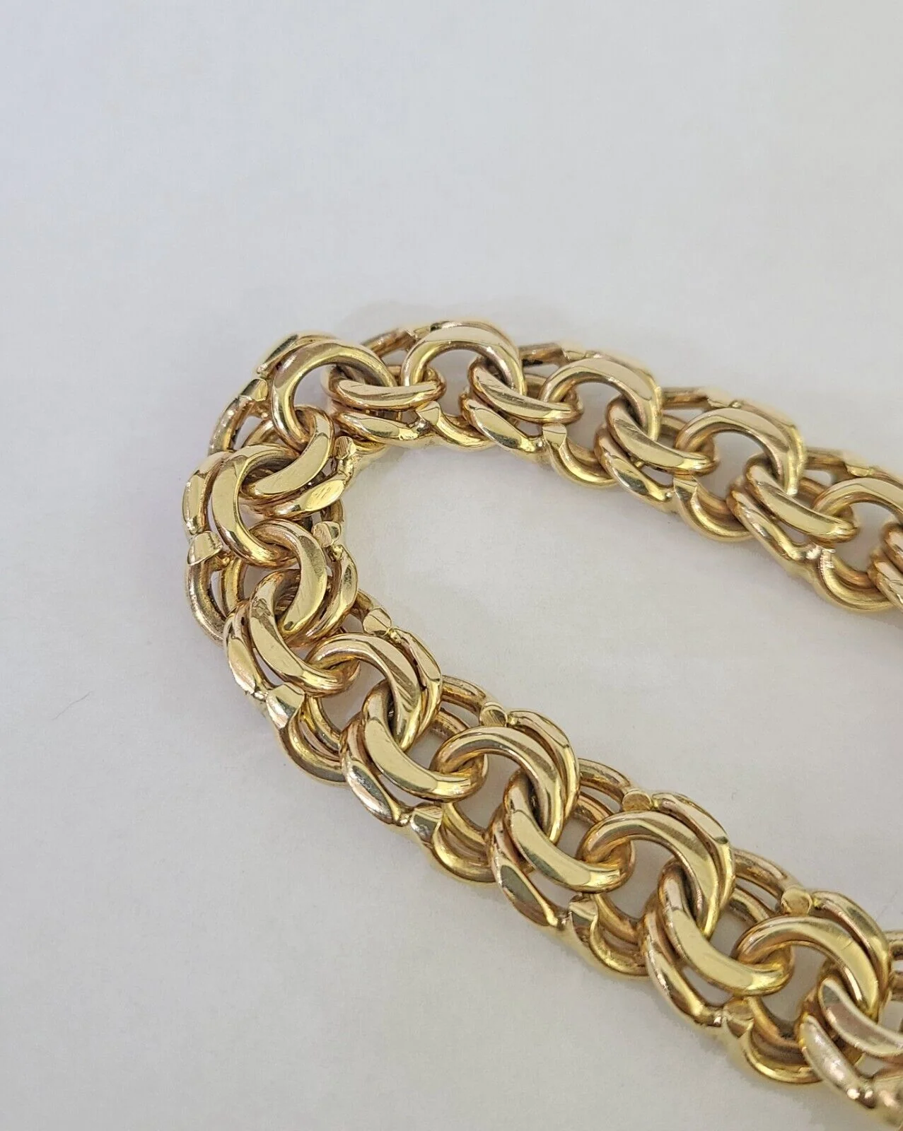 Real Solid 10kt Gold Chino ID Bracelet 14mm 8.5'' Inch Thick Name Plate 10k Mens - Image 4