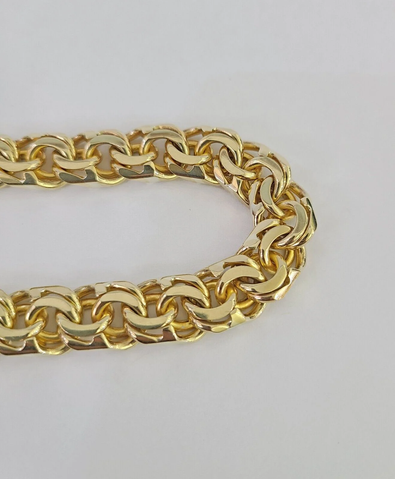 Real Solid 10kt Gold Chino ID Bracelet Name Plate 10mm 8.5'' Inch 10k Mens - Image 5