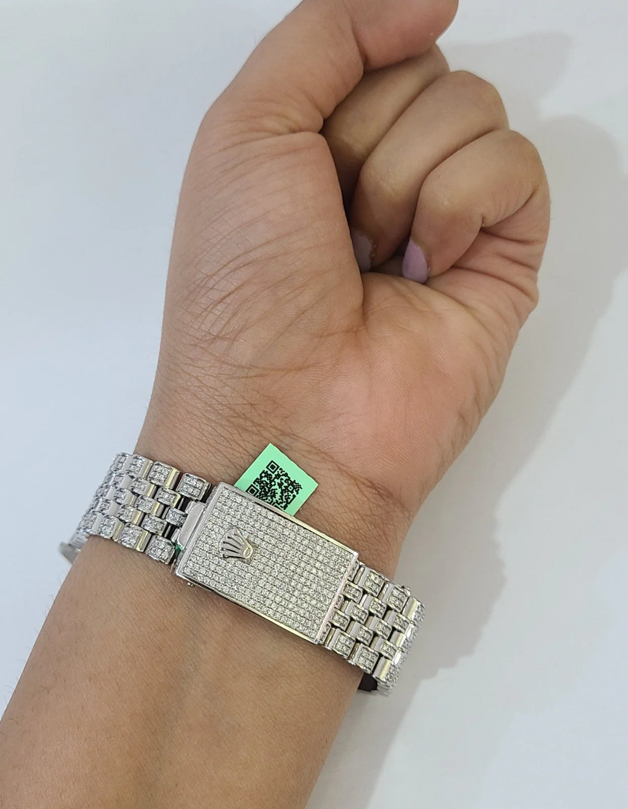 ROLEX Datejust Natural Diamond Iced Out 36mm Watch - Image 8