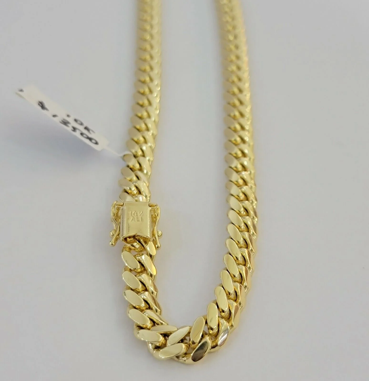 Solid 10k Gold Miami Cuban Link Necklace 20" 7mm Chain REAL 10 KT Men Women - Image 4