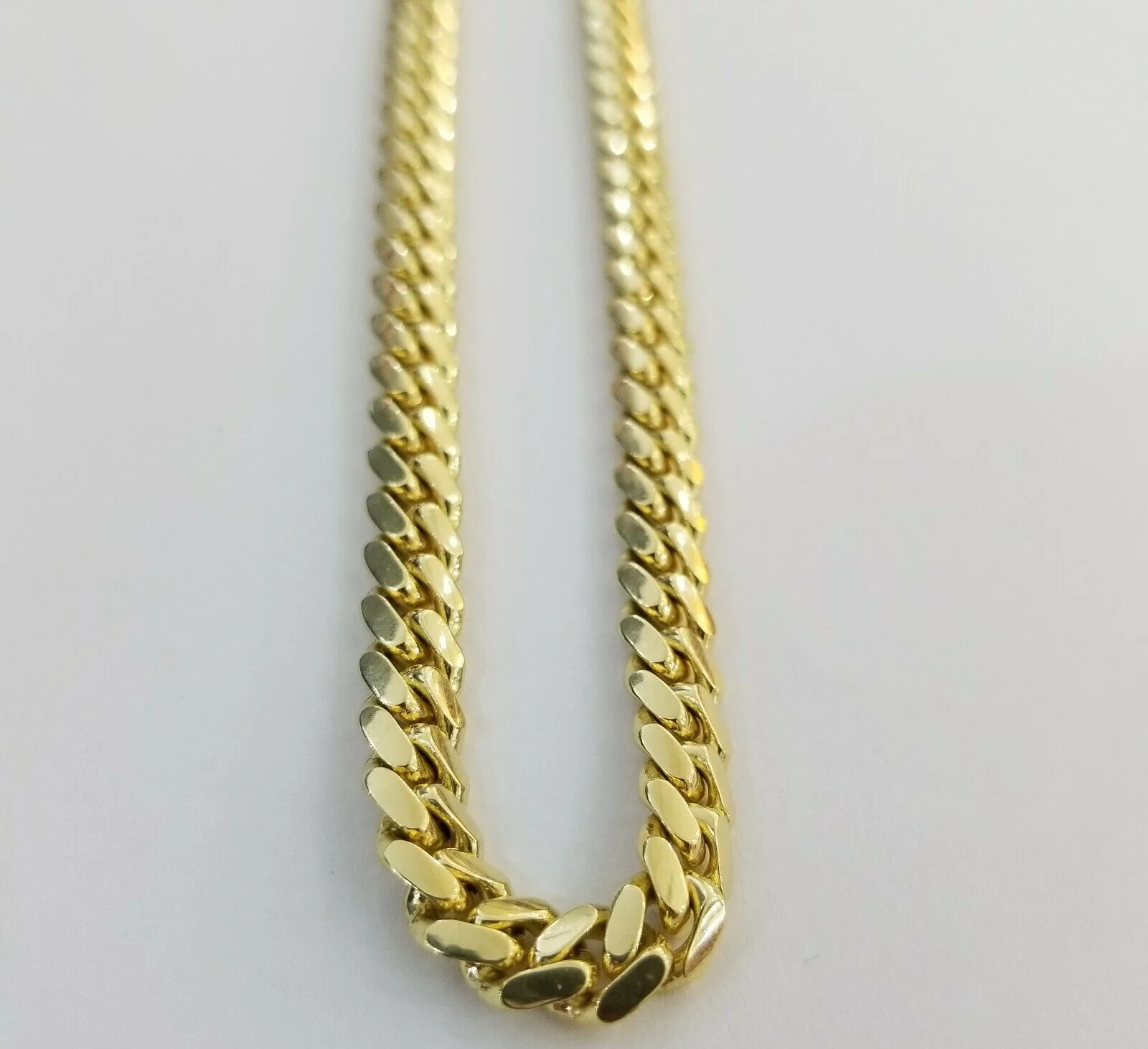 Solid 10k Gold Miami Cuban Solid Links Chain 26" 6mm Men Necklace 10kt Gold REAL - Image 2