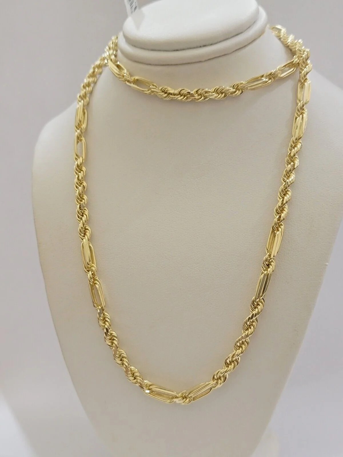 Solid 10k Gold Milano Rope Chain Necklace 24" 4.5mm Men's 10kt Yellow Gold, REAL - Image 7