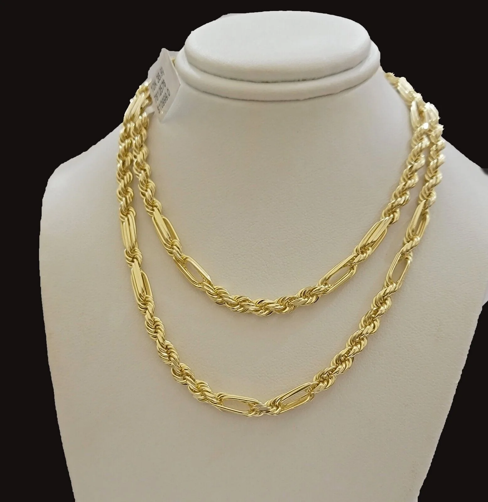 Solid 10k Gold Milano Rope Chain Necklace 26" 4.5mm Men's 10kt Yellow Gold, REAL - Image 2