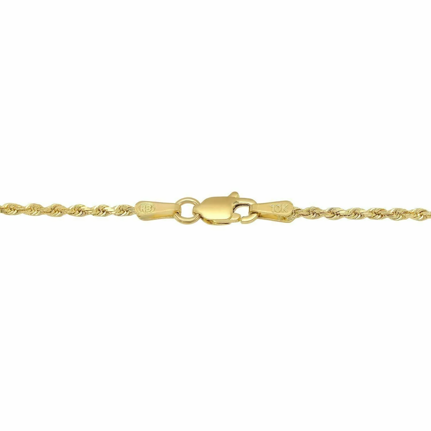 Solid 10k Yellow Gold Rope Chain 1mm-10mm Diamond Cut Pendant Necklace16"-30" - Image 3