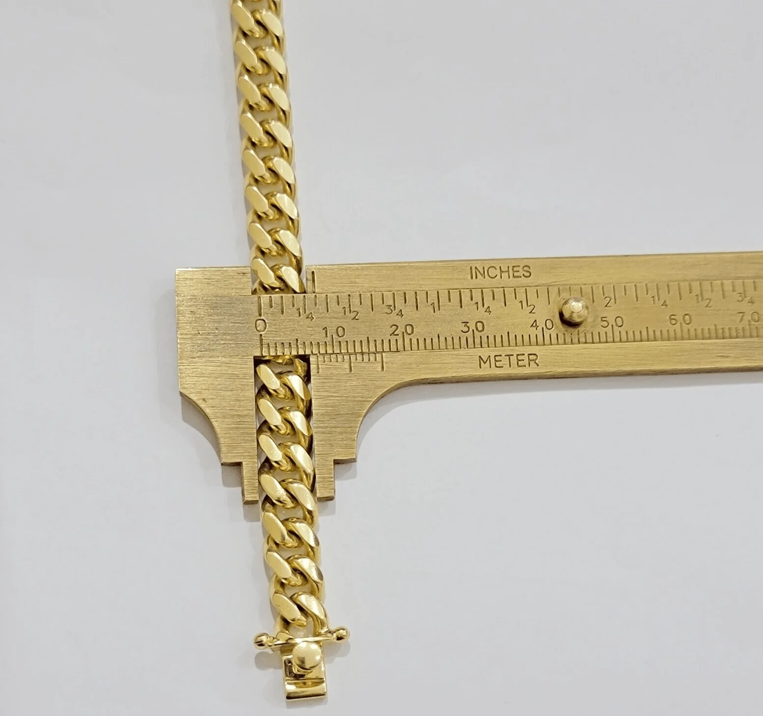 Solid 14k Gold Bracelet 7mm Miami Cuban Link 7.5 Inch Real 14kt Yellow Gold Mens - Image 4