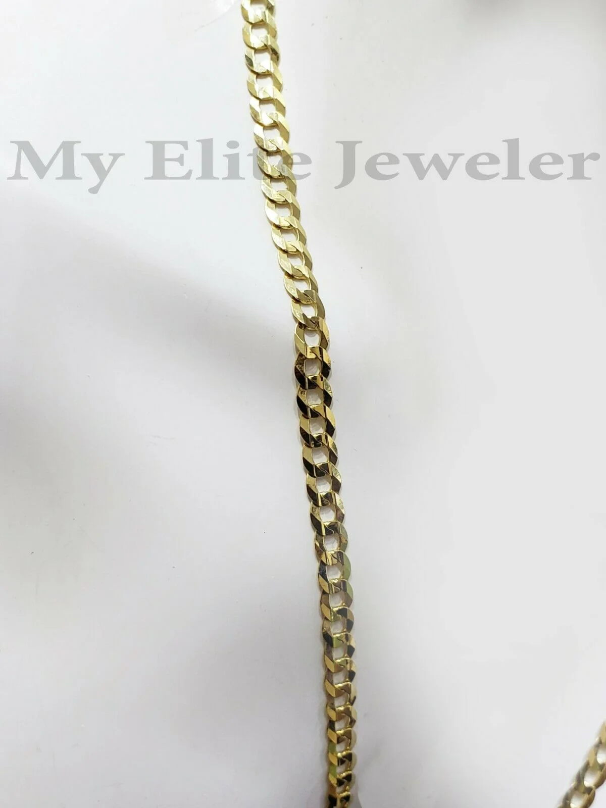 SOLID 14k Yellow Gold Cuban Curb Link Chain 22 Inch Necklace 2.5 MM REAL 14K - Image 2