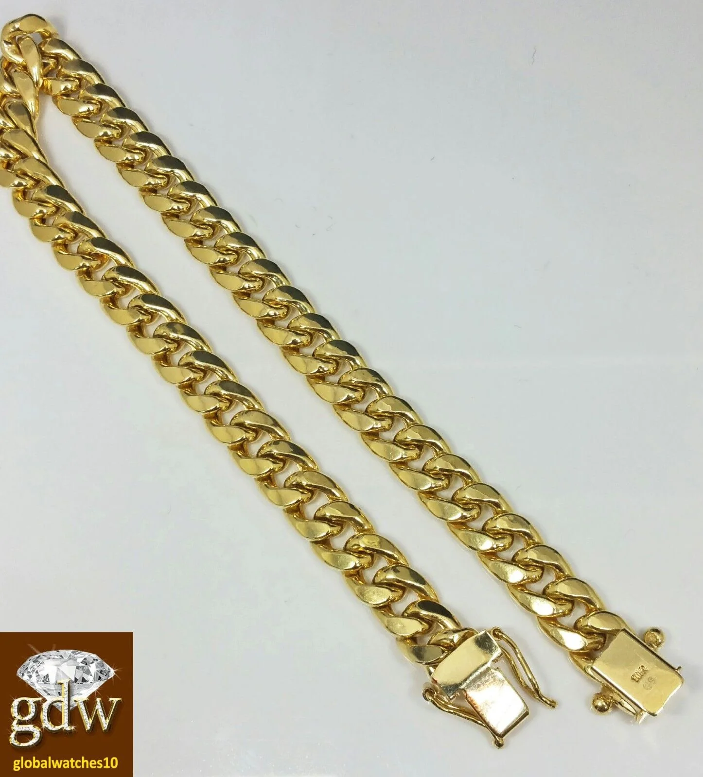 Solid 6mm 7.5" 10k Cuban Link Bracelet 10kt Yellow Gold Box Clasp Men Women REAL - Image 3